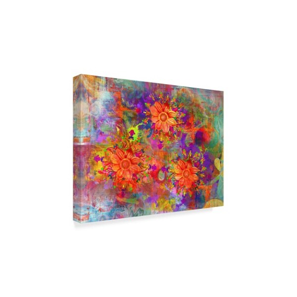 Ata Alishahi 'Flowers Design A' Canvas Art,18x24